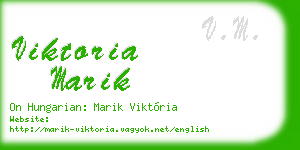 viktoria marik business card